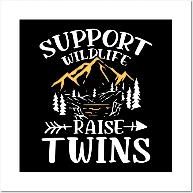 Support Wildlife Raise Twins Wall Art by AngelBeez29